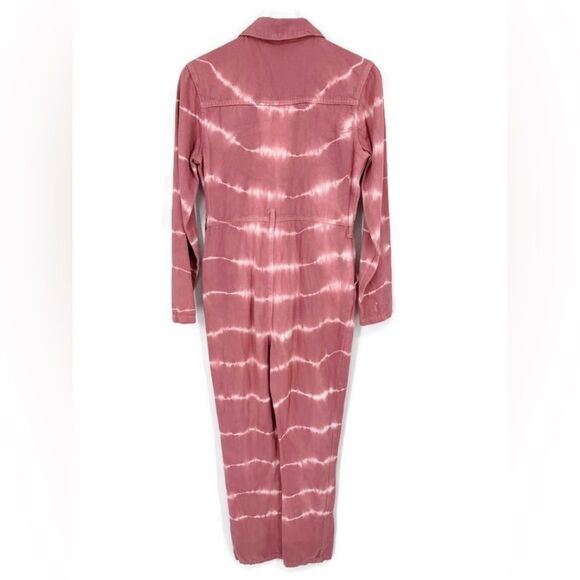 Nasty Gal‎ Good Vibes Only Denim Tie Dye Boilersuit Sz 4 - Picture 4 of 9